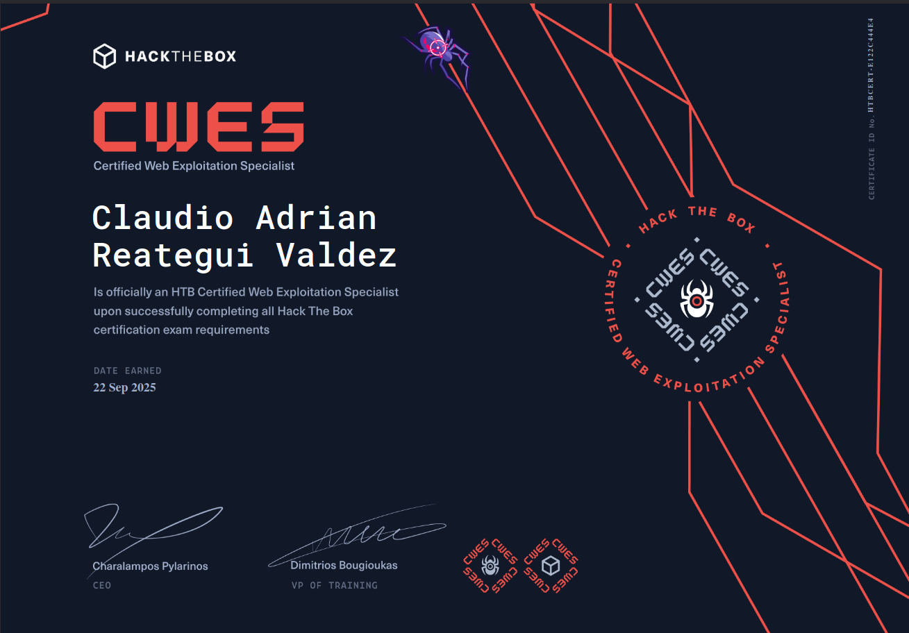 HackTheBox CWES (CBBH) certification exam review and tips.